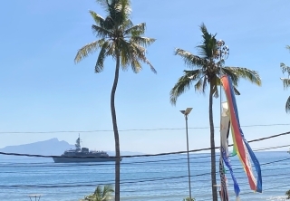 JMSDF Training Squadron with Koinobori
