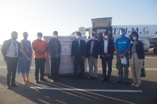 arrival of vaccine at Dili