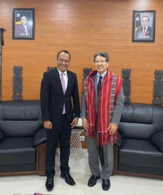 Ambassador Kimura and Minister of Public Works